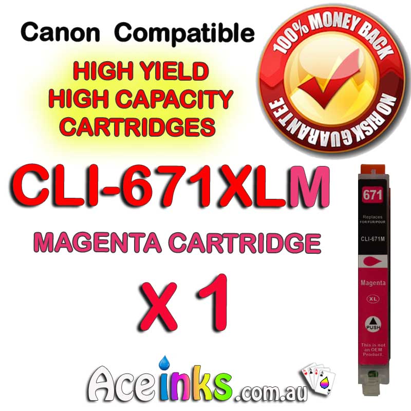 Compatible Canon CLI-671XLM Magenta